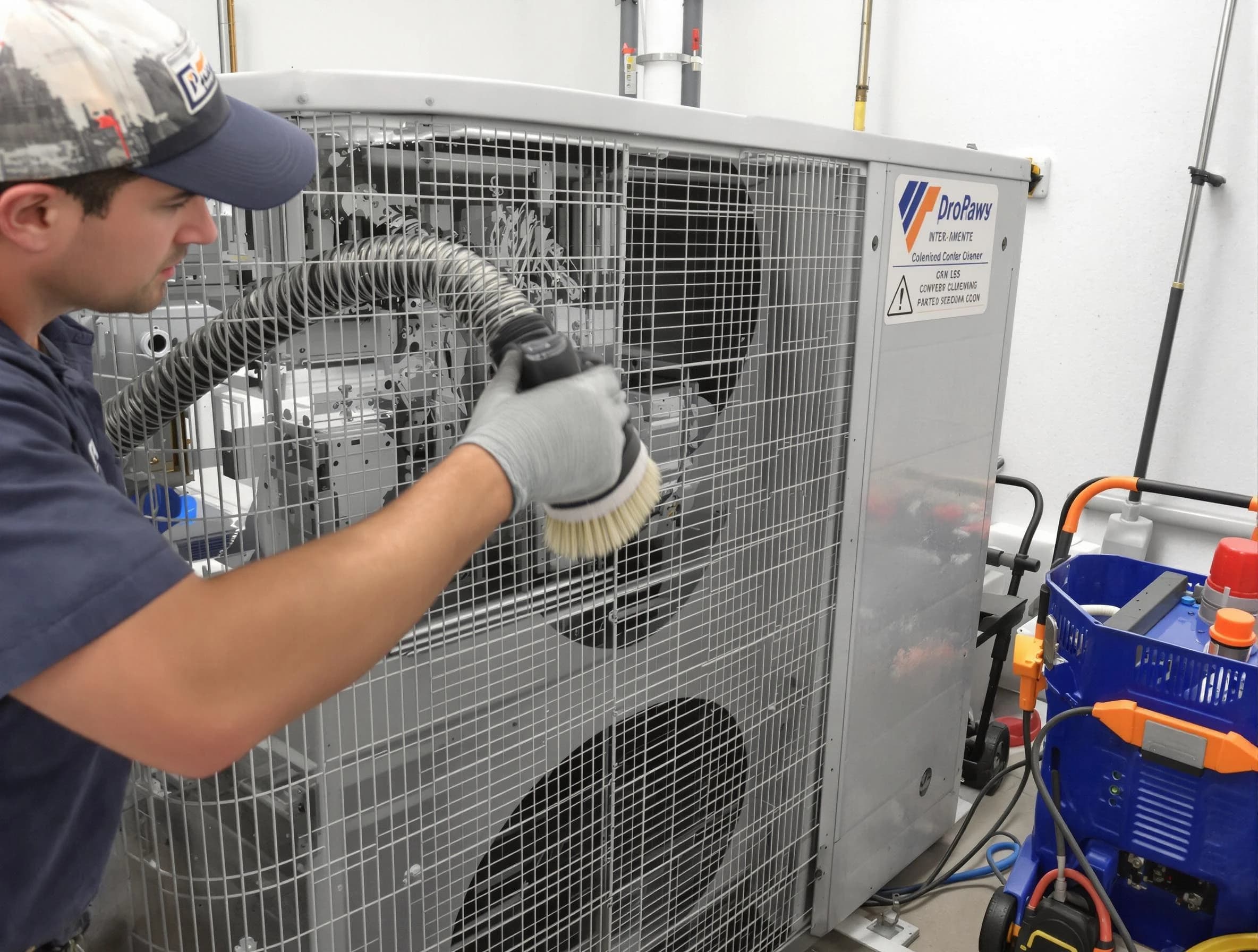 Midvale Air Duct Cleaning specialist performing precision AC coil cleaning for improved system performance in Midvale