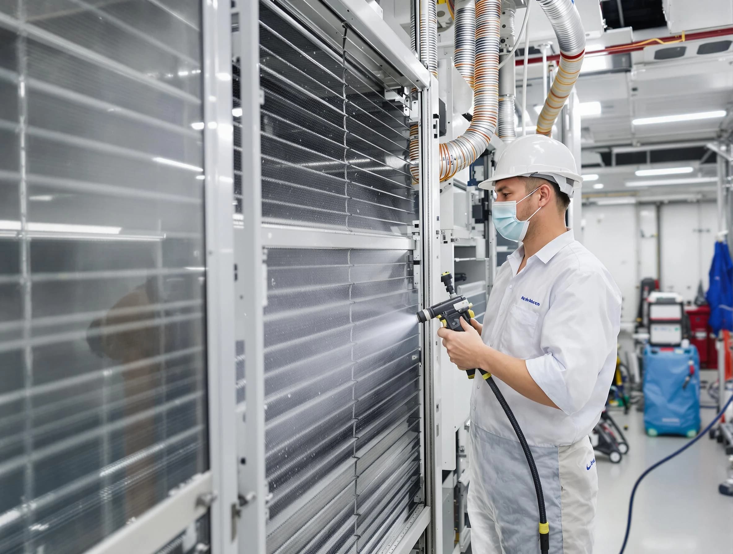 Professional AC coil cleaning by Midvale Air Duct Cleaning in Midvale