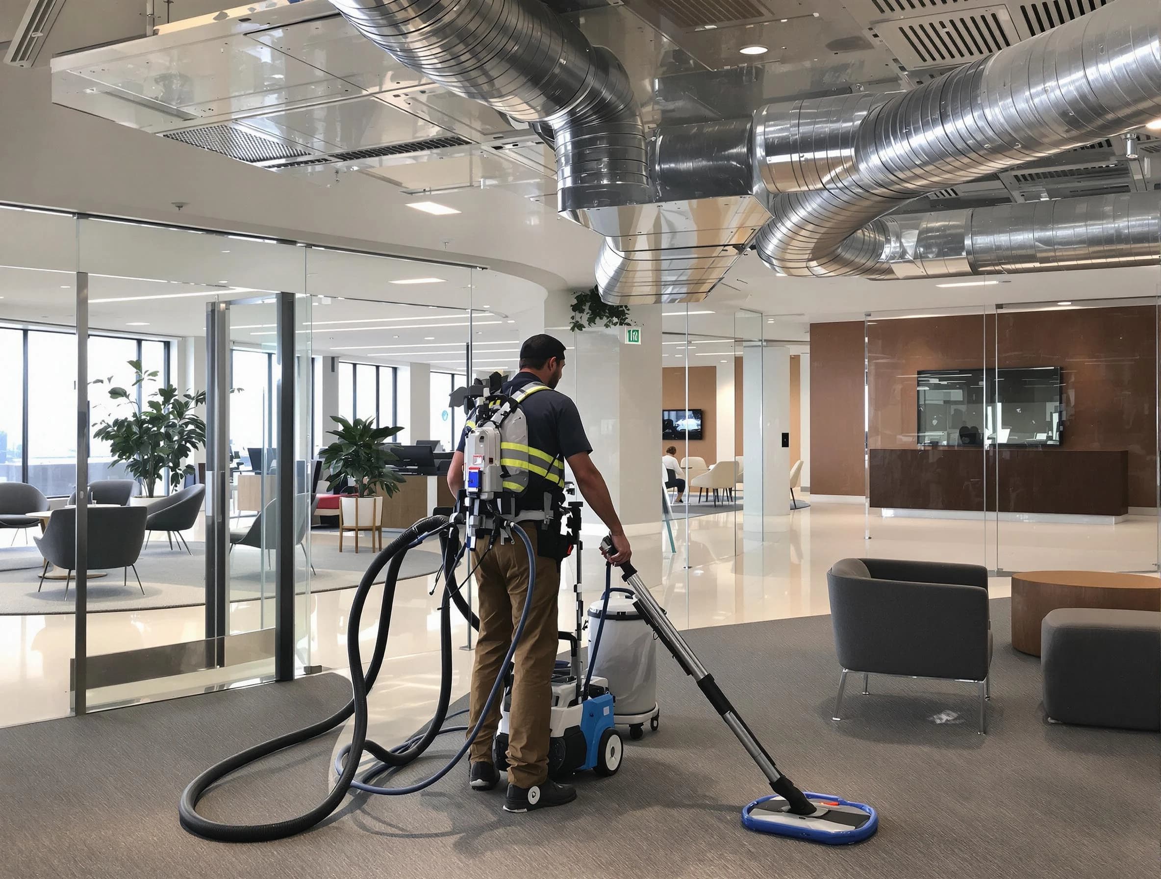 Commercial duct cleaning service by Midvale Air Duct Cleaning in Midvale