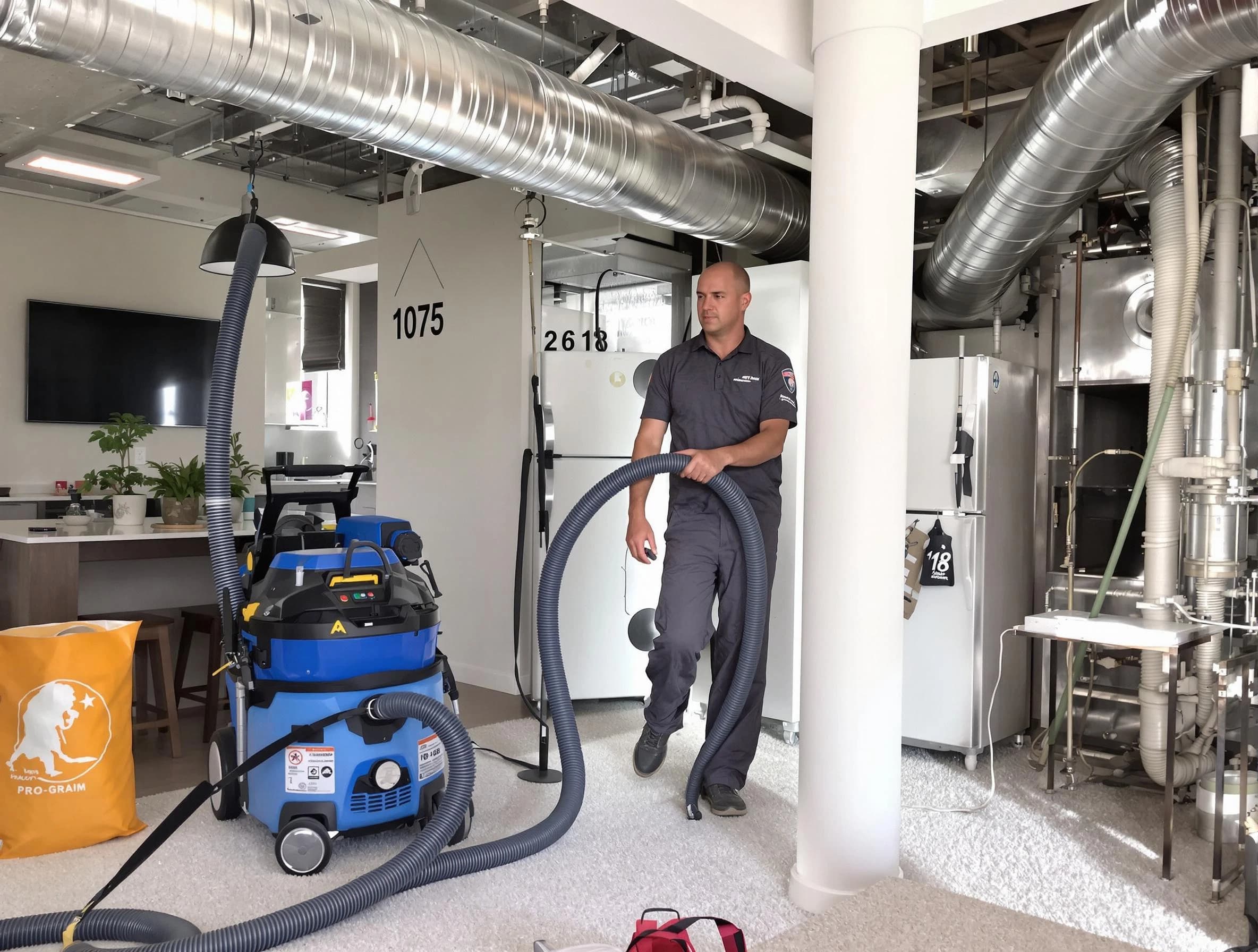 Midvale Air Duct Cleaning expert performing detailed indoor duct cleaning for improved air quality in Midvale