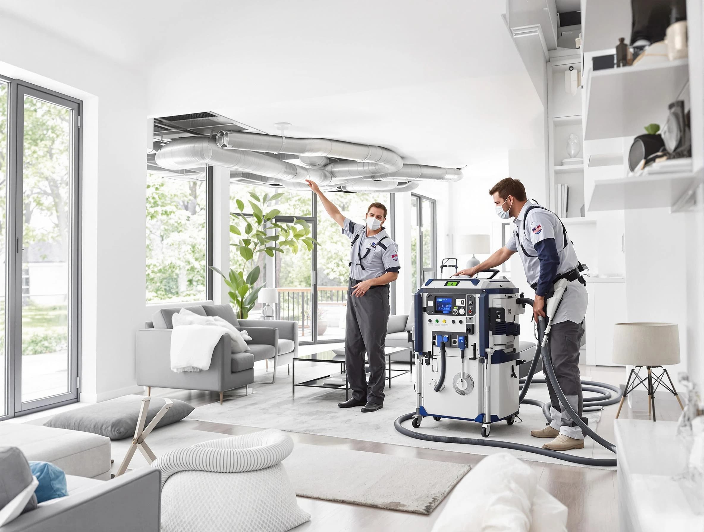 Midvale Air Duct Cleaning professional conducting pure air duct cleaning with state-of-the-art equipment in Midvale