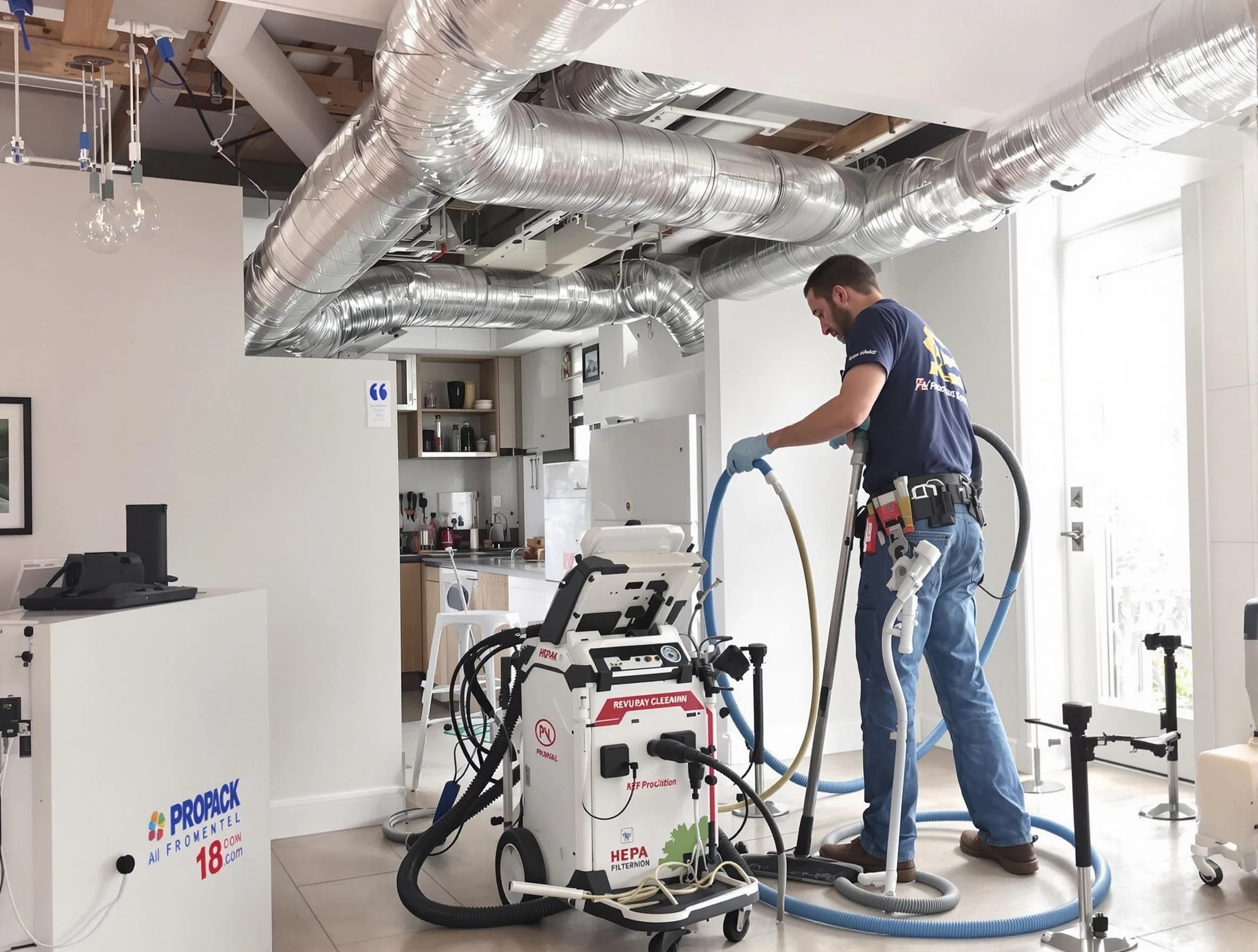 Midvale Air Duct Cleaning technician performing advanced pure duct cleaning with specialized equipment in Midvale
