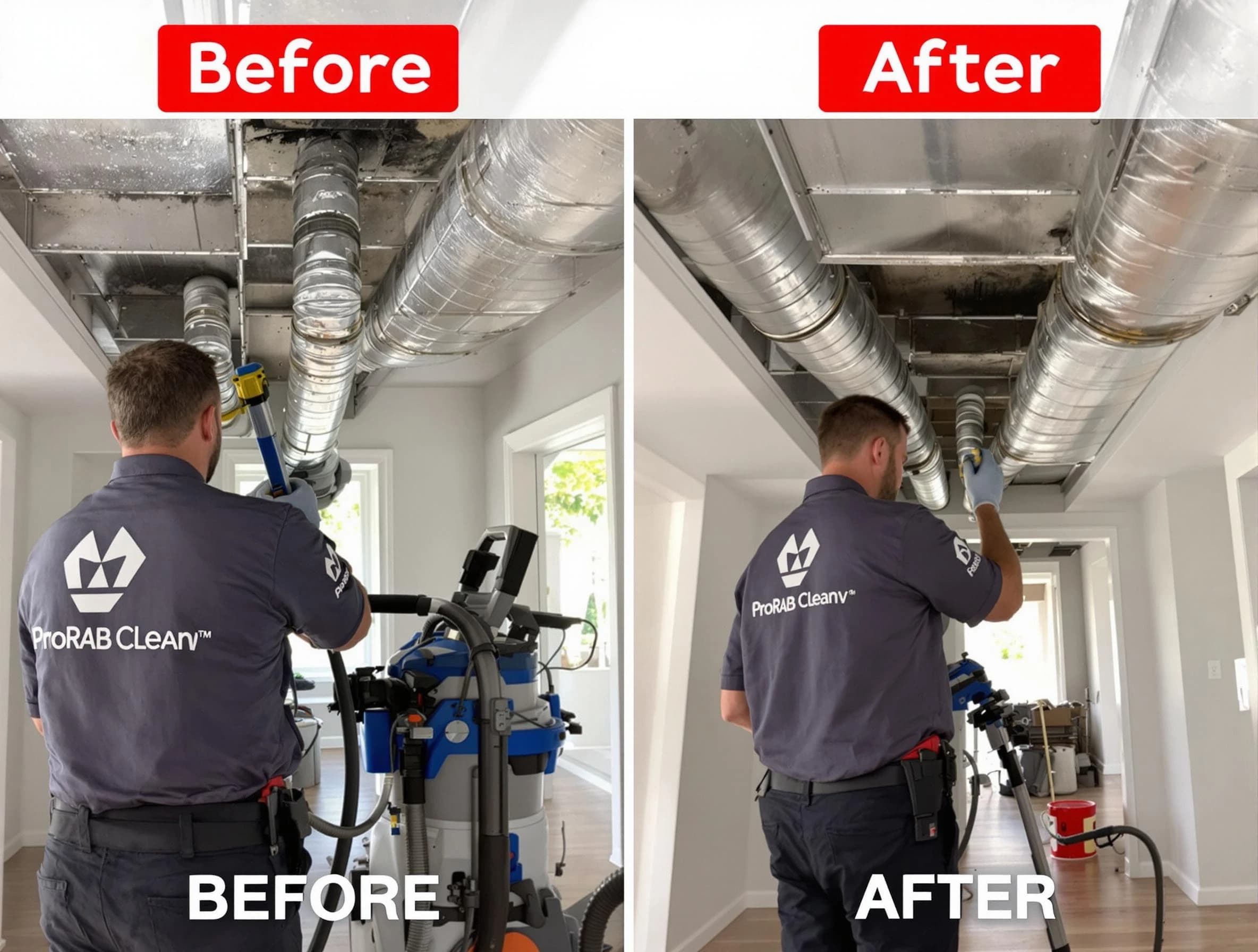 Midvale Air Duct Cleaning expert performing thorough residential duct cleaning in a Midvale home