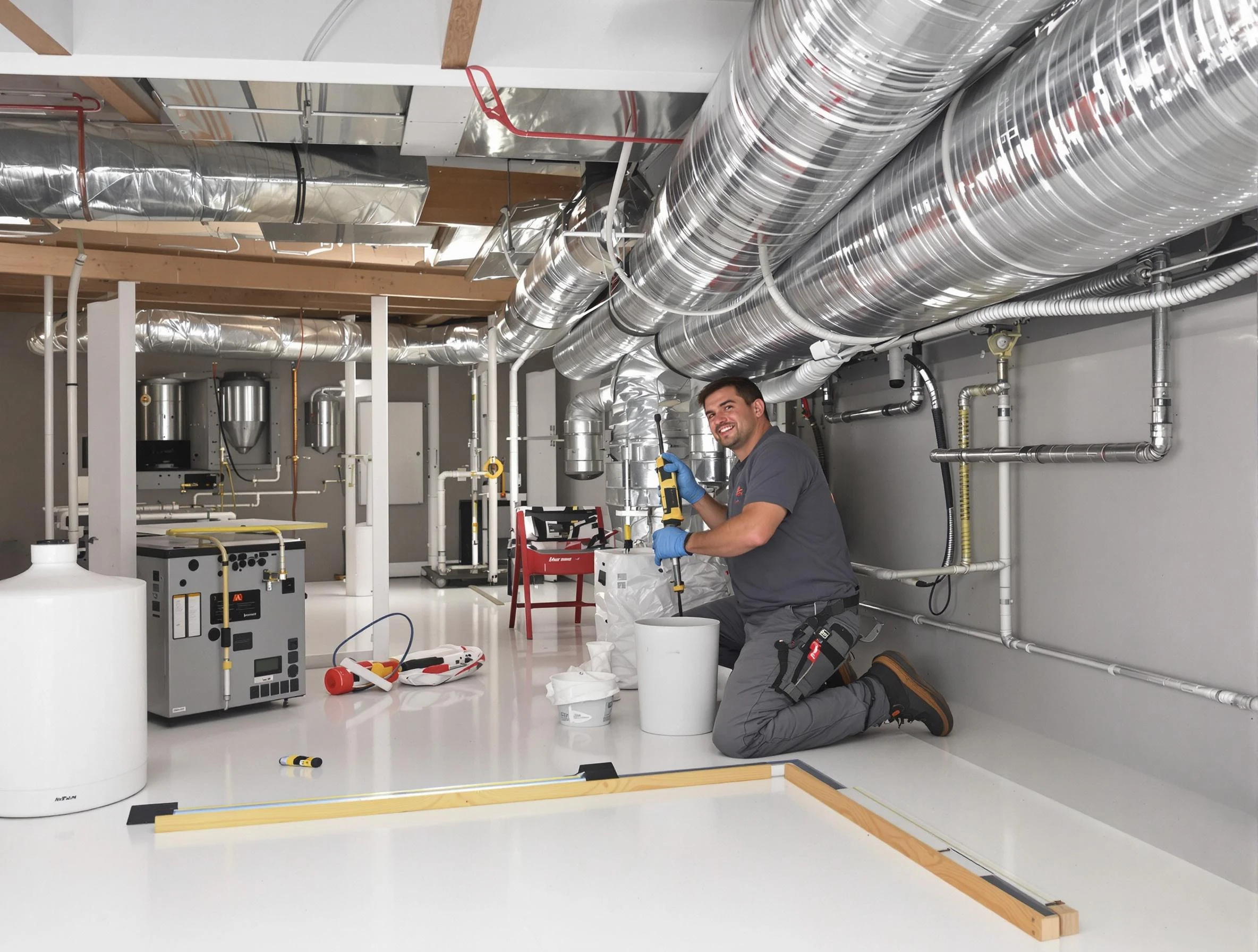 Professional duct sealing service by Midvale Air Duct Cleaning in Midvale