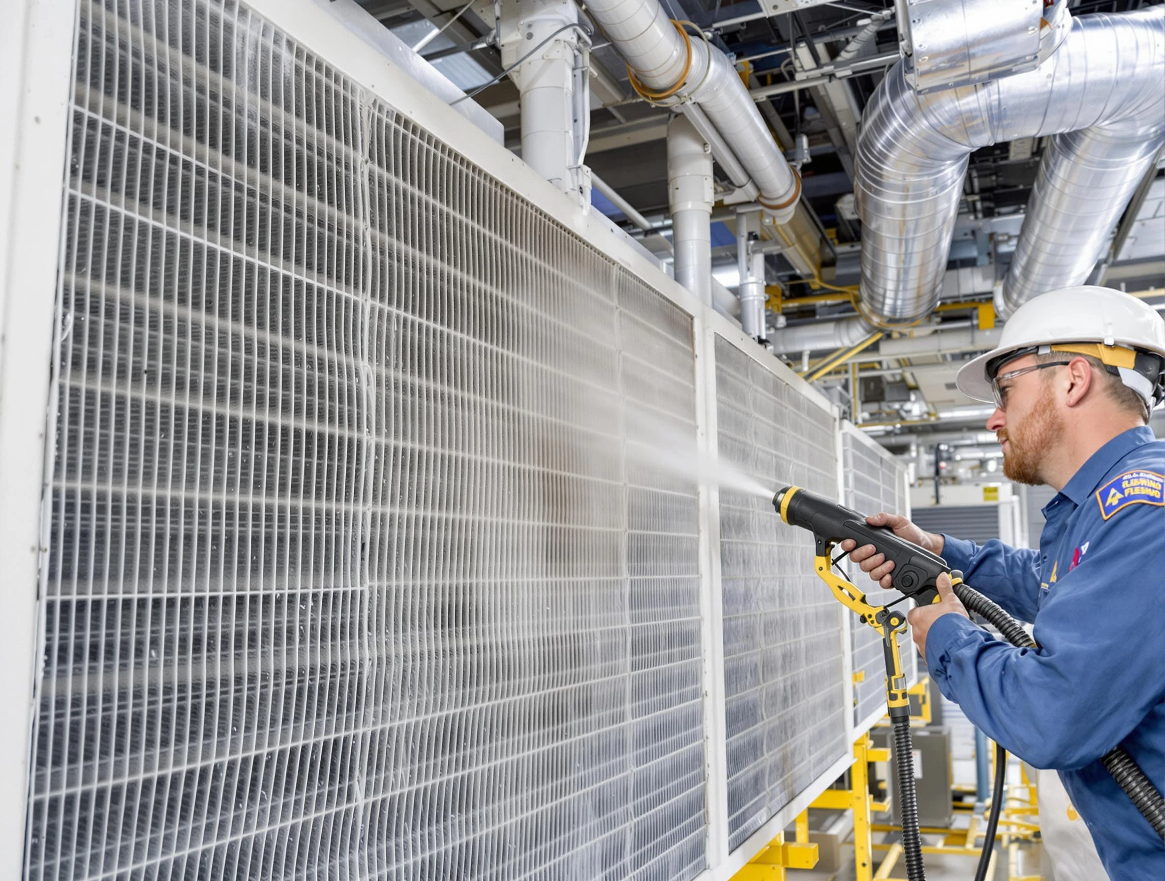 Professional commercial coil cleaning by Midvale Air Duct Cleaning in Midvale