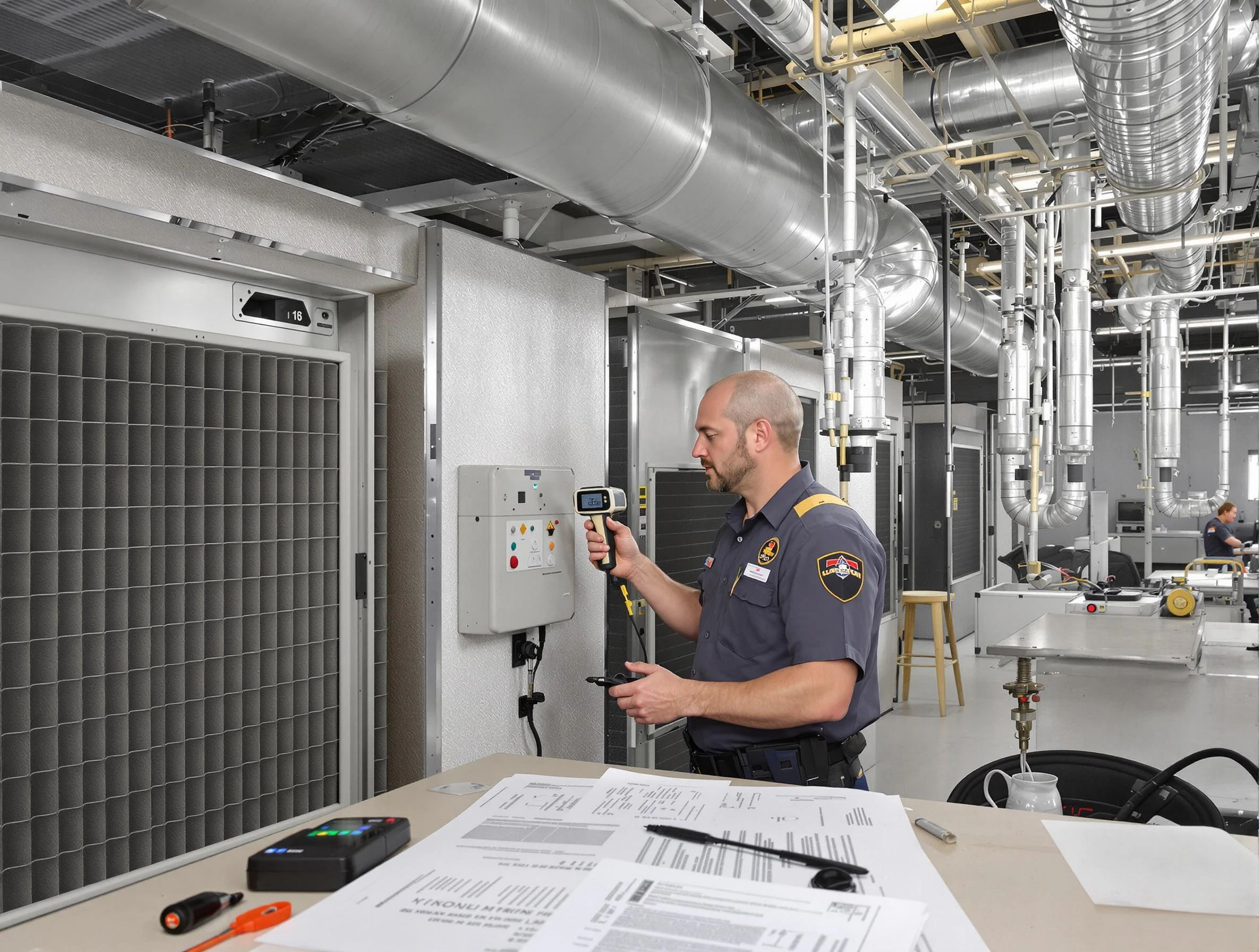 Professional filter system inspection by Midvale Air Duct Cleaning in Midvale