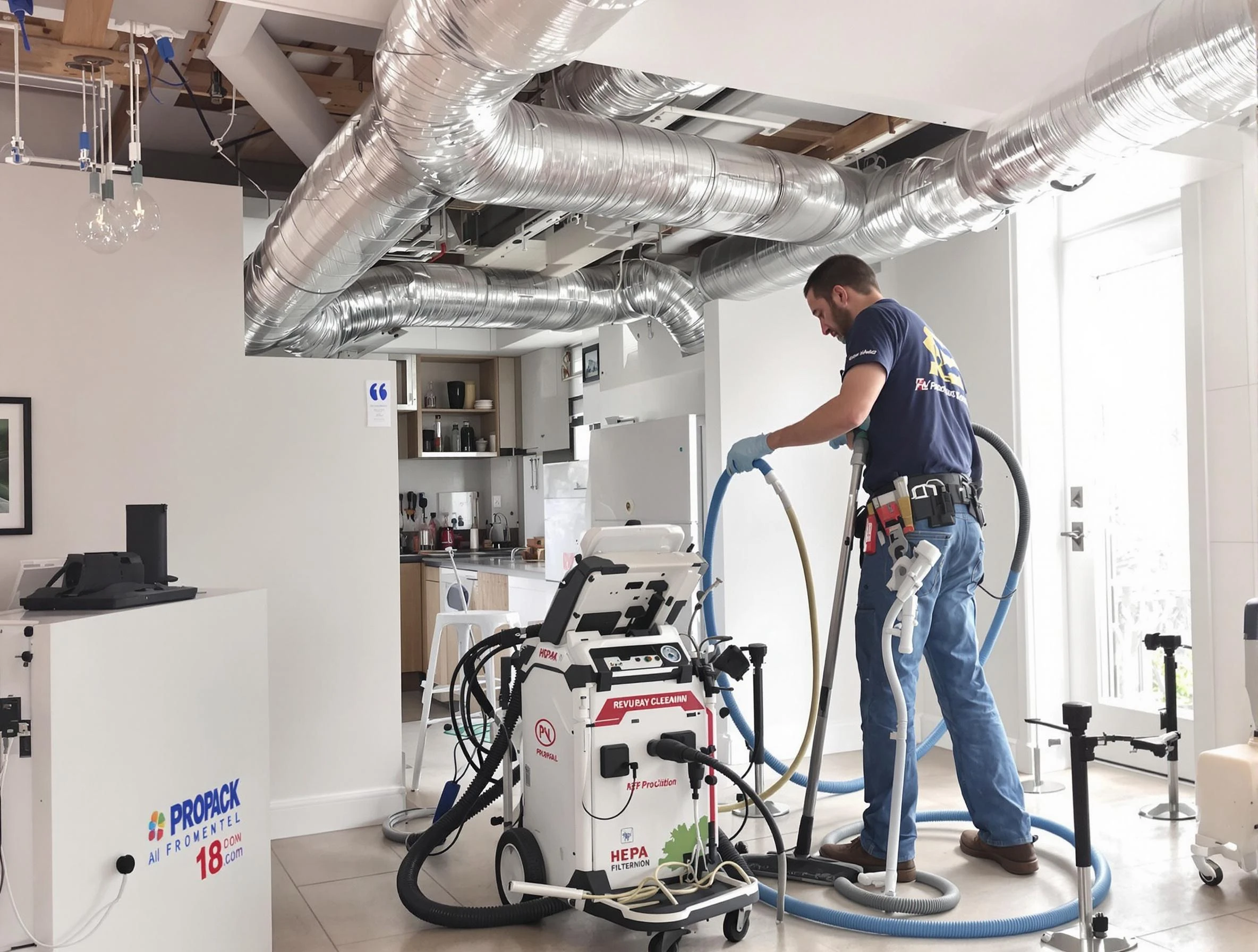 Midvale Air Duct Cleaning technician performing advanced pure duct cleaning with specialized equipment in Midvale